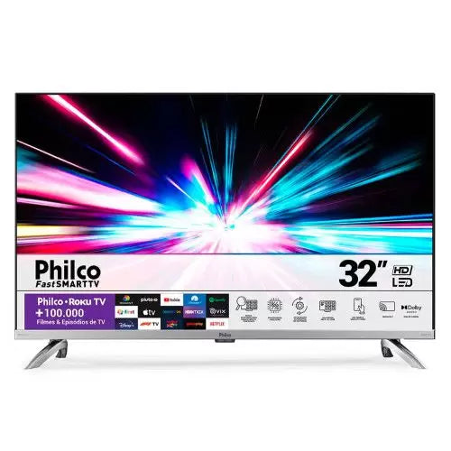 Smart Tv 32 Polegadas Roku Dolby Audio Led Philco